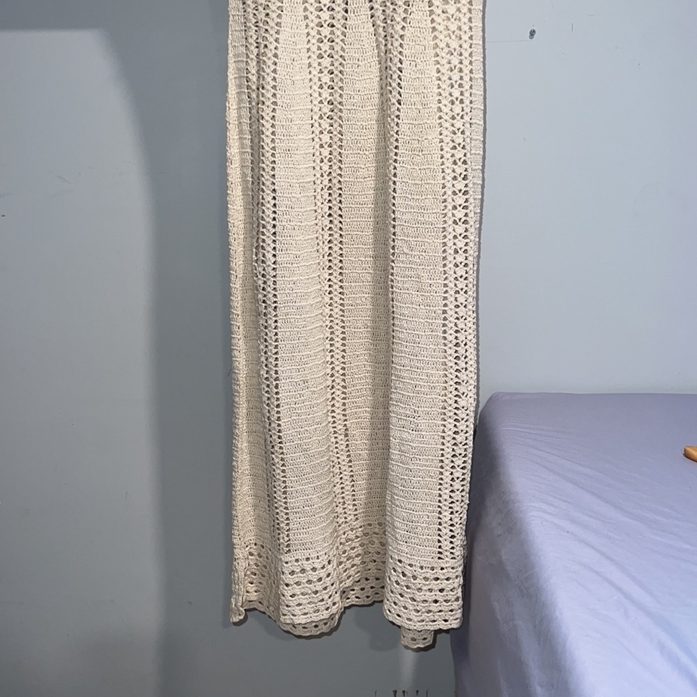 Heavy kint crochet beige dress - Picture 2 of 4